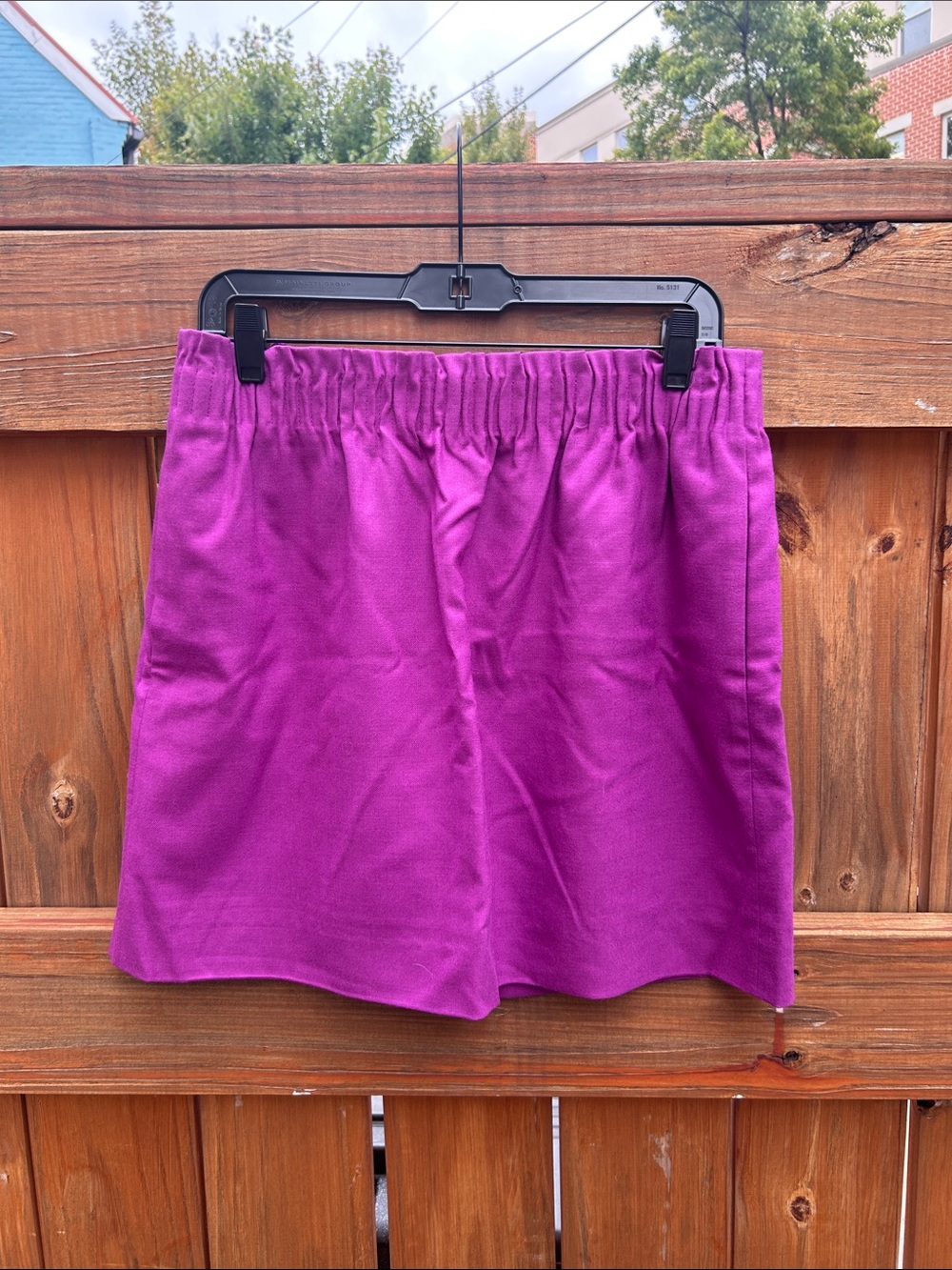 J. Crew Vibrant Purple Elastic Waist Skirt